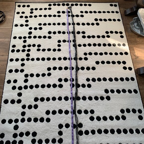 Vintage Y2K Boho Hippie Wood Beaded Black Leather Cord Rope Fringe Tie Hip Belt - Picture 7 of 9